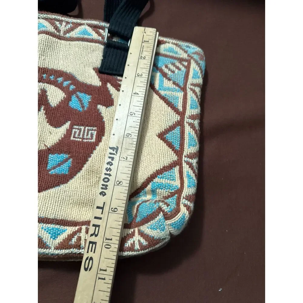 Southwestern Gecko Zipper Canvas Handbag Purse